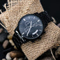 High-Quality Stainless Steel Watch with Luxury Copper Dial - 3ATM Water-Resistant Quartz Timepiece, 1.5" Face Diameter, 7" Watch Strap, Adjustable Clasp - Comes in a Gift Box"