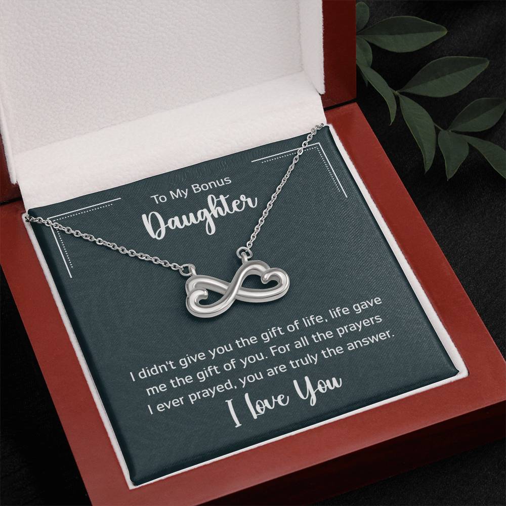 Express your affection with the Endless Love Necklace, showcasing a heart-shaped infinity symbol in 14k white gold or 18k yellow gold finish, polished to perfection, adjustable chain."