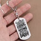 Daddy - Anyone Can Be A Father - Dog Tag Keychain, Gift For Dad