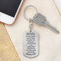 Matthew 6:26 Dog Tag Key Chain - Be inspired every time you look at your keys, A Symbol of God's Provision