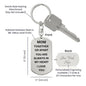 MOM - Together Or Apart You Are Always In My Heart Dog Tag Keychain