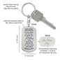 Matthew 6:26 Dog Tag Key Chain - Be inspired every time you look at your keys, A Symbol of God's Provision