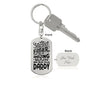 Daddy - Anyone Can Be A Father - Dog Tag Keychain, Gift For Dad