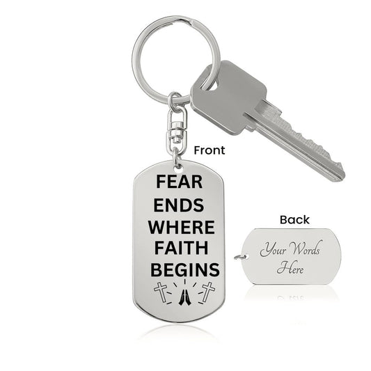 Dog tag Keychain gift