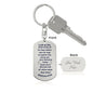 Matthew 6:26 Dog Tag Key Chain - Be inspired every time you look at your keys, A Symbol of God's Provision