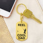 Real Cool Dad Dog Tag Keychain