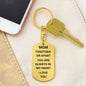 MOM - Together Or Apart You Are Always In My Heart Dog Tag Keychain