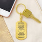 Matthew 6:26 Dog Tag Key Chain - Be inspired every time you look at your keys, A Symbol of God's Provision