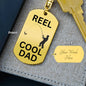 Real Cool Dad Dog Tag Keychain