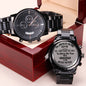 High-Quality Stainless Steel Watch with Luxury Copper Dial - 3ATM Water-Resistant Quartz Timepiece, 1.5" Face Diameter, 7" Watch Strap, Adjustable Clasp - Comes in a Gift Box"