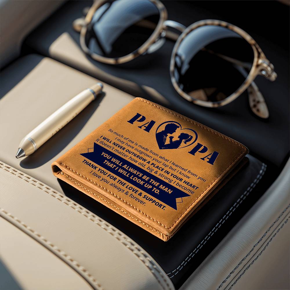 Personalized minimalist wallet for men personalized