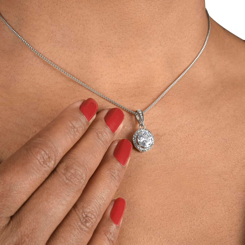 Daughter - Your Faith Can Move Mountains | Eternal Hope Necklace | Gift For Daughter From Mom
