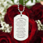 Son Dog Tag Necklace From Dad | Trust In The Lord