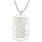 Son - Necklace Trust in The Lord Dog Tag Necklace From Mom