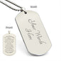 Son - Necklace Trust in The Lord Dog Tag Necklace From Mom