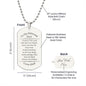 Son Dog Tag Necklace From Dad | Trust In The Lord