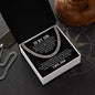 Men's necklace on a gift card, crafted from polished stainless steel, featuring a chain width of 5 mm, adjustable length of 18 to 22 inches, weighing 28.5 grams, with a parrot clasp.