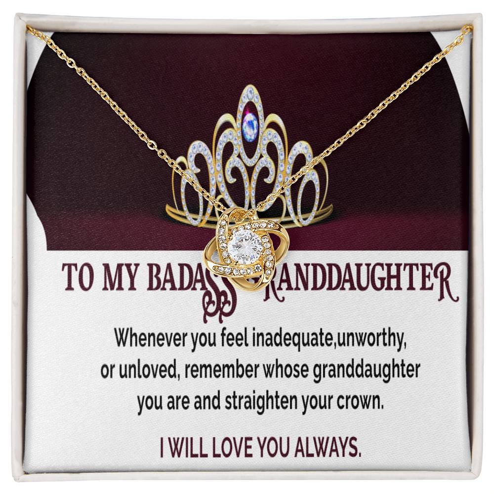 Granddaughter - Love knot necklace