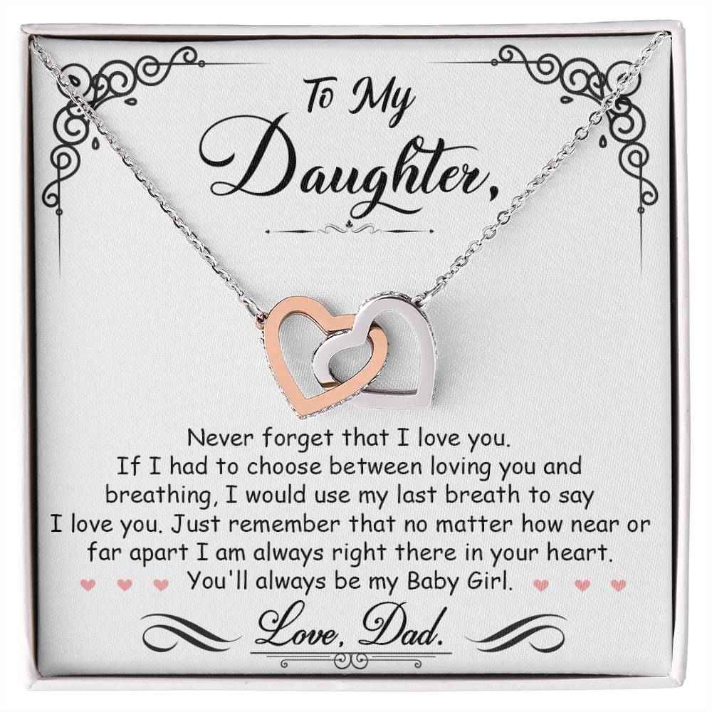 Two heart pendants embellished with CZ crystals High quality polished surgical steel and rose gold finish or 18k yellow gold finish Pendant dimensions: 0.6" (1.5cm) height / 1.1" (2.8cm) width Adjustable length: 18" - 22" (45.72 cm - 55.88 cm) Lobster clasp