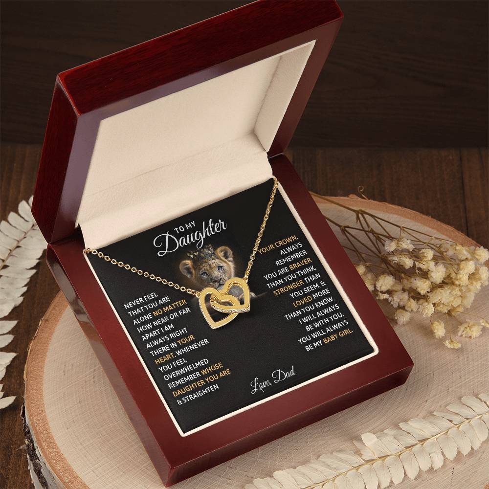 Two heart pendants embellished with CZ crystals High quality polished surgical steel and rose gold finish or 18k yellow gold finish Pendant dimensions: 0.6" (1.5cm) height / 1.1" (2.8cm) width Adjustable length: 18" - 22" (45.72 cm - 55.88 cm) Lobster clasp