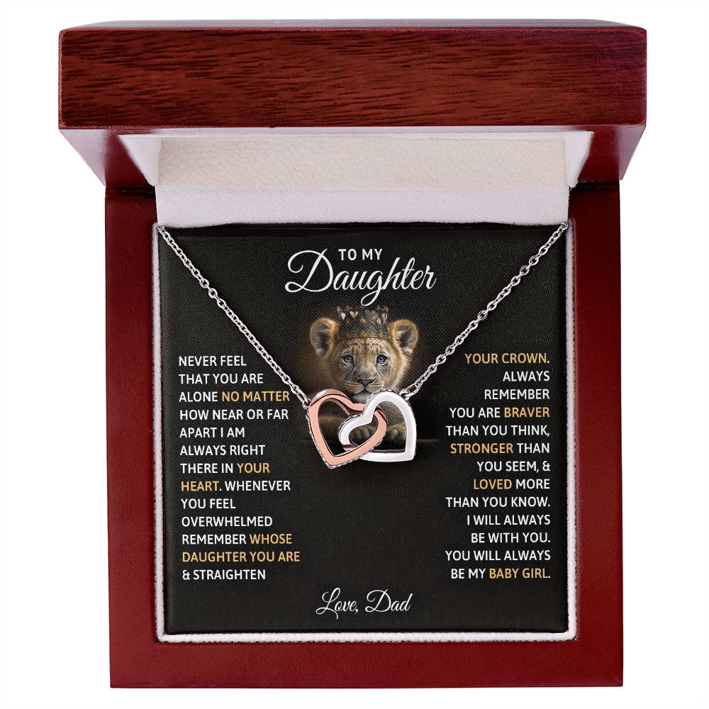 Two heart pendants embellished with CZ crystals High quality polished surgical steel and rose gold finish or 18k yellow gold finish Pendant dimensions: 0.6" (1.5cm) height / 1.1" (2.8cm) width Adjustable length: 18" - 22" (45.72 cm - 55.88 cm) Lobster clasp