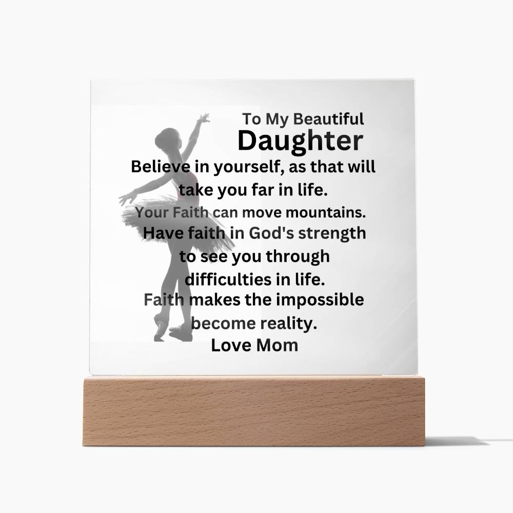 Daughter - Believe In Yourself Night light