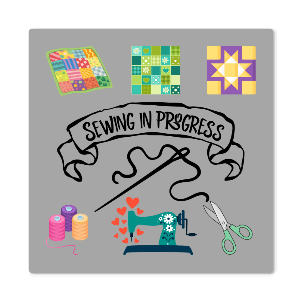 Sewing in progress color accessories