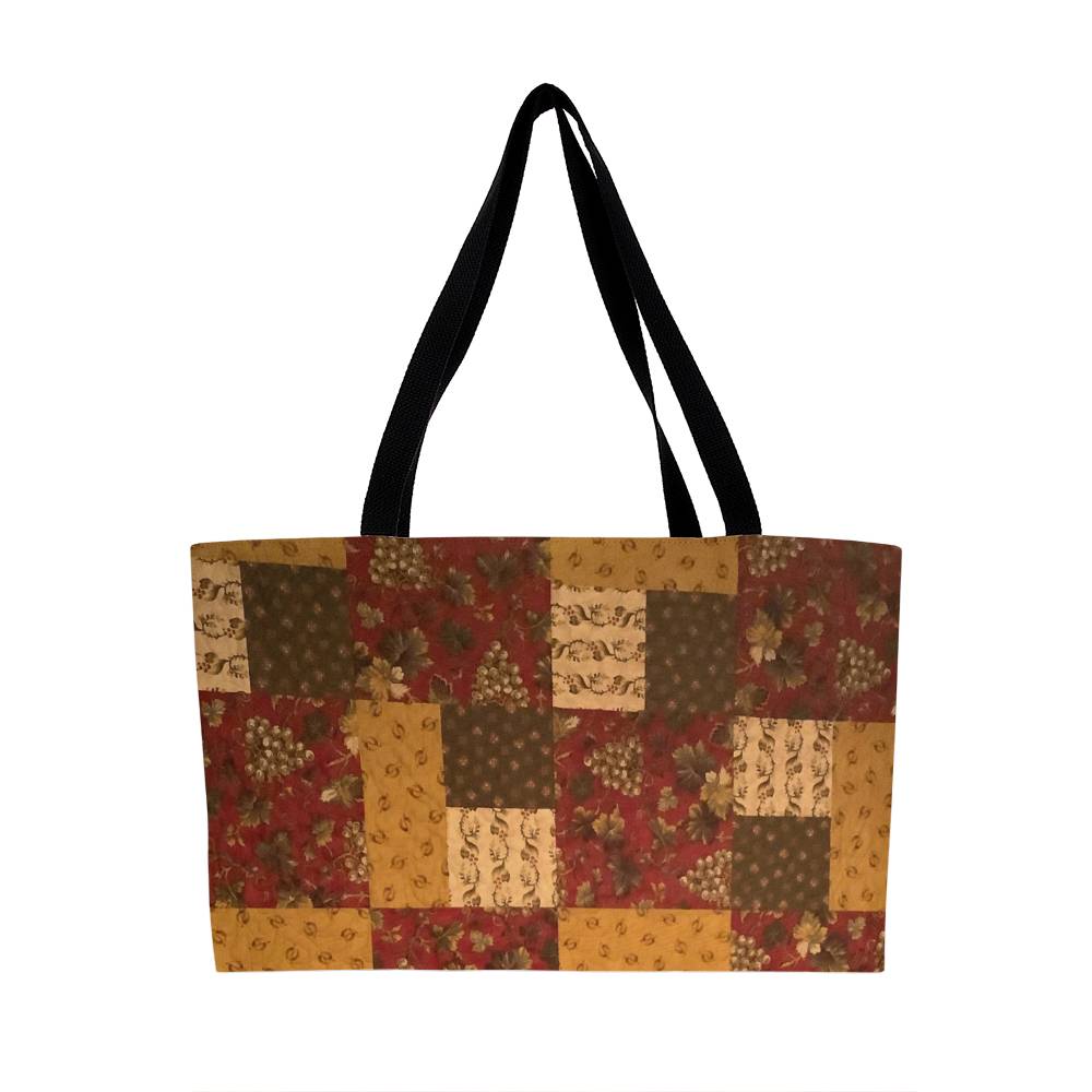Artisan Quilt Inspired Tote Bag: One-of-a-Kind Handmade Piece, - Perfect for Any Occasion