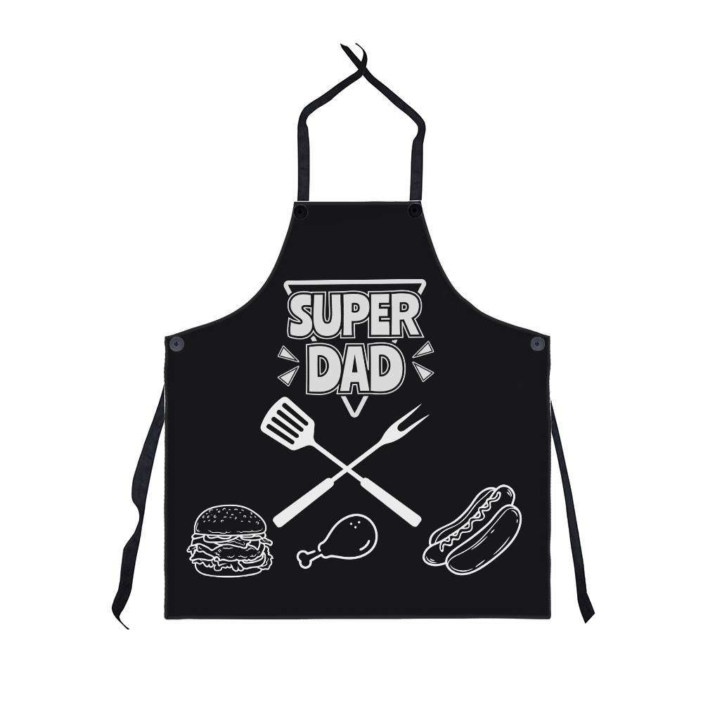 Super Dad Grill Apron: Fire Up the Fun, and choose the dipping sauce! Dad will love this "Super Dad" apron - Get Yours today!