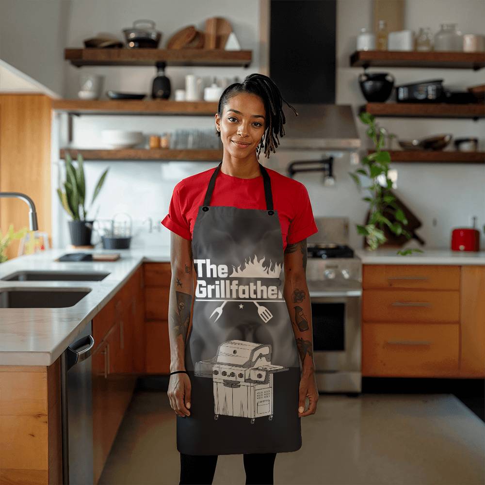 The Grill Father BBQ Apron: Don of the Grill - Don't Miss Out – Get the Grill Father Apron Now!