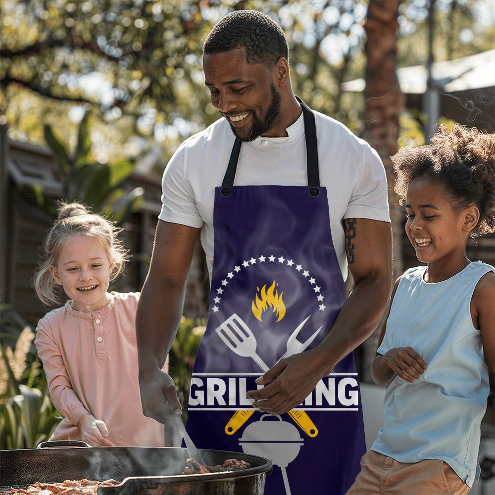Grilling King Apron: Because you are the KING of BBQ - Make Every Cookout Legendary – Shop Now!