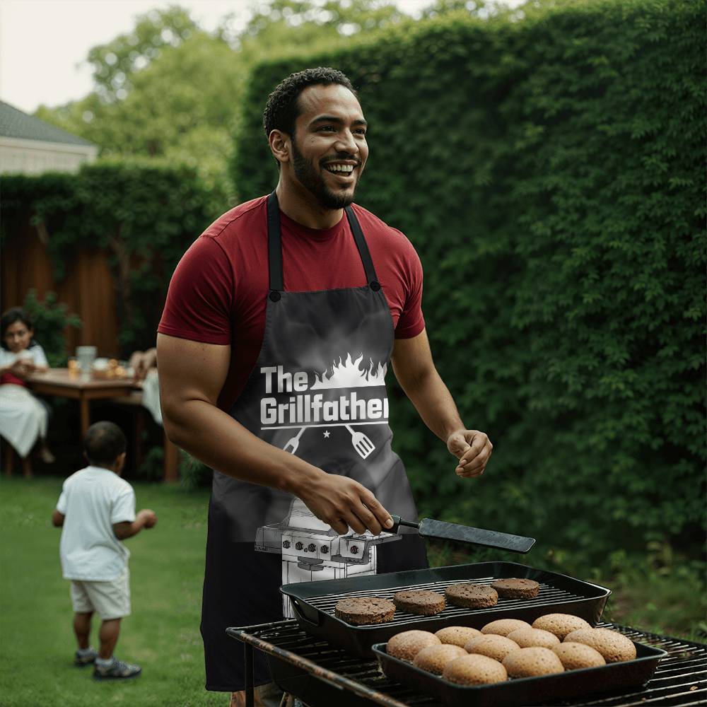 The Grill Father BBQ Apron: Don of the Grill - Don't Miss Out – Get the Grill Father Apron Now!