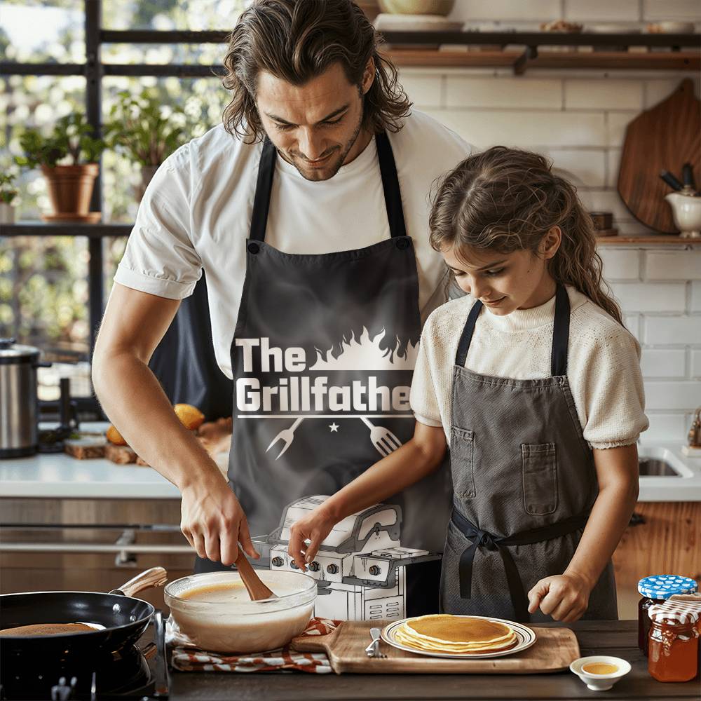 The Grill Father BBQ Apron: Don of the Grill - Don't Miss Out – Get the Grill Father Apron Now!