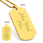 Son Dog Tag Necklace From Dad | Trust In The Lord