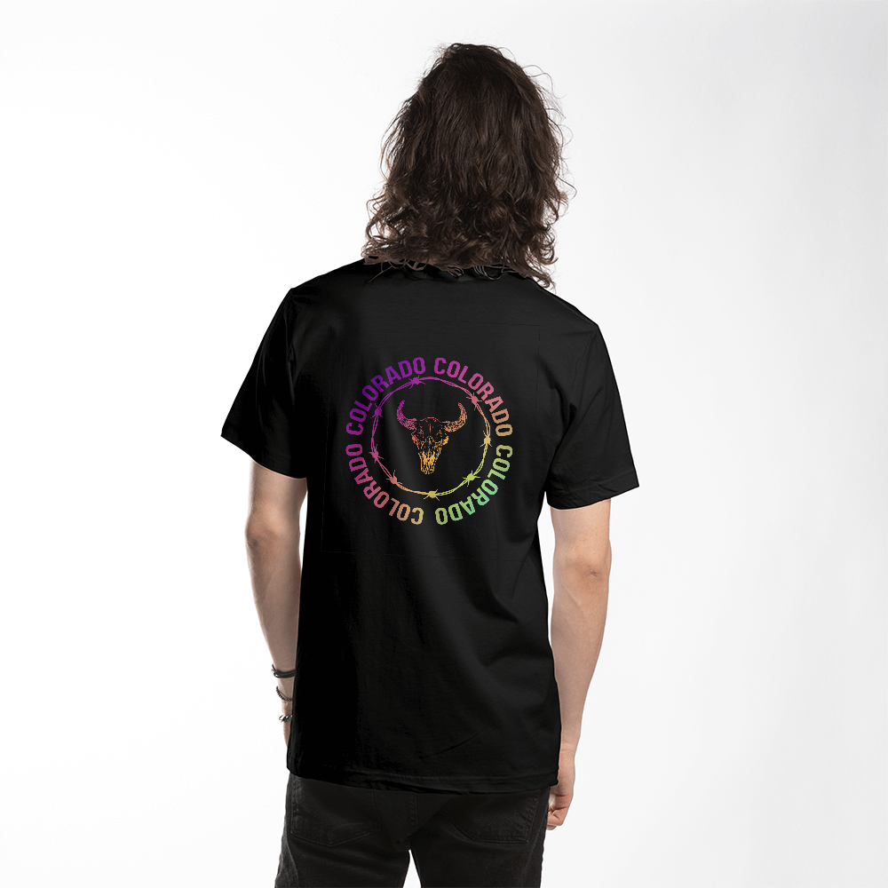 Colorado Cow Skull t shirt