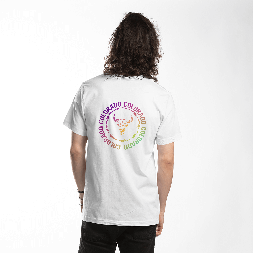 Colorado Cow Skull t shirt
