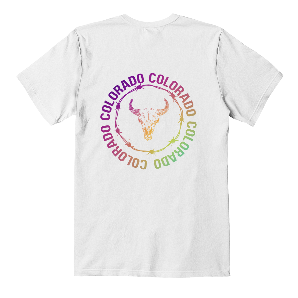 Colorado Cow Skull t shirt