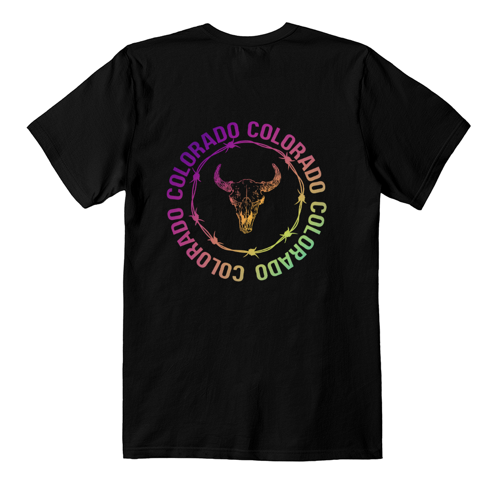 Colorado Cow Skull t shirt