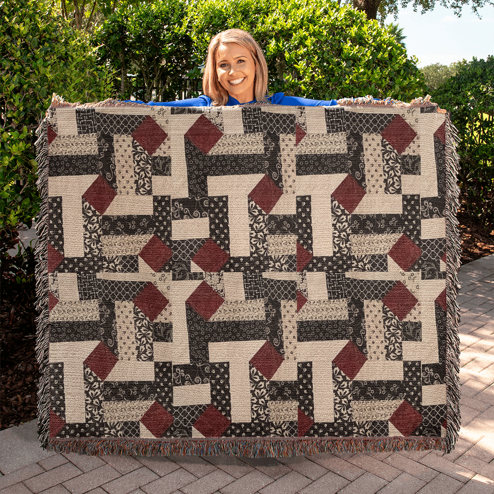 Heirloom woven blanket 1,920 x 1,600 x 3 to size ( landscape) blanket