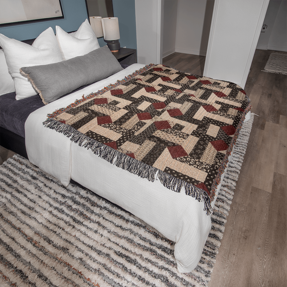 Heirloom woven blanket 1,920 x 1,600 x 3 to size ( landscape) blanket
