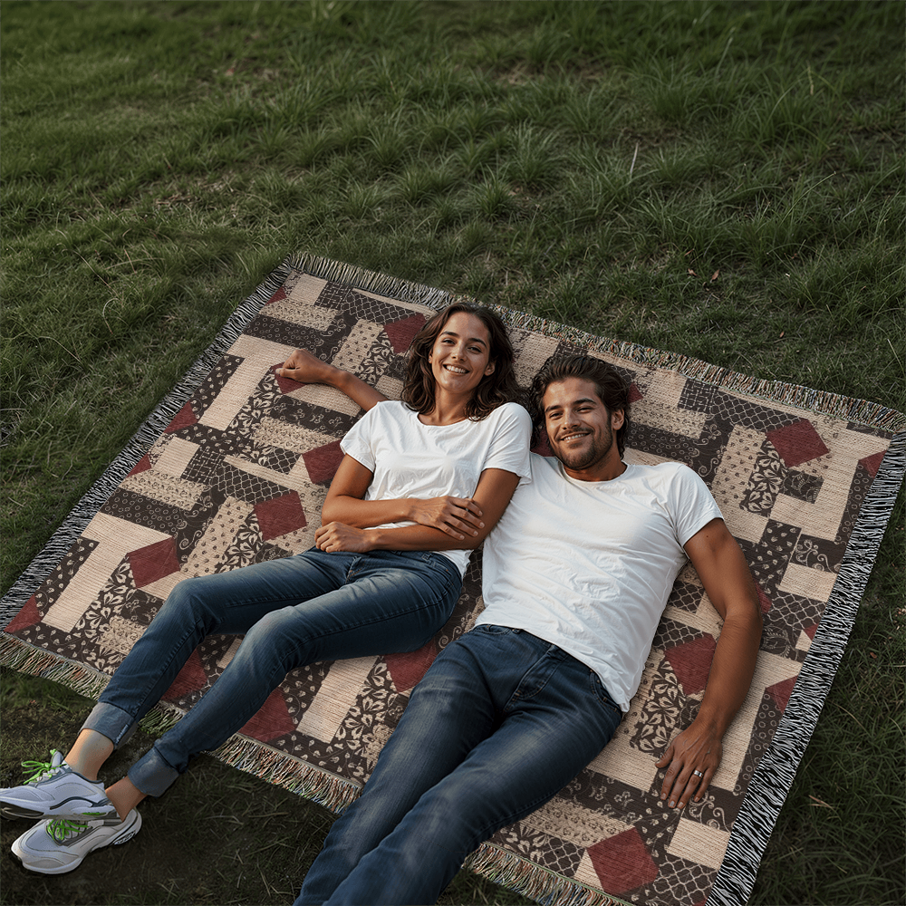 Heirloom woven blanket 1,920 x 1,600 x 3 to size ( landscape) blanket