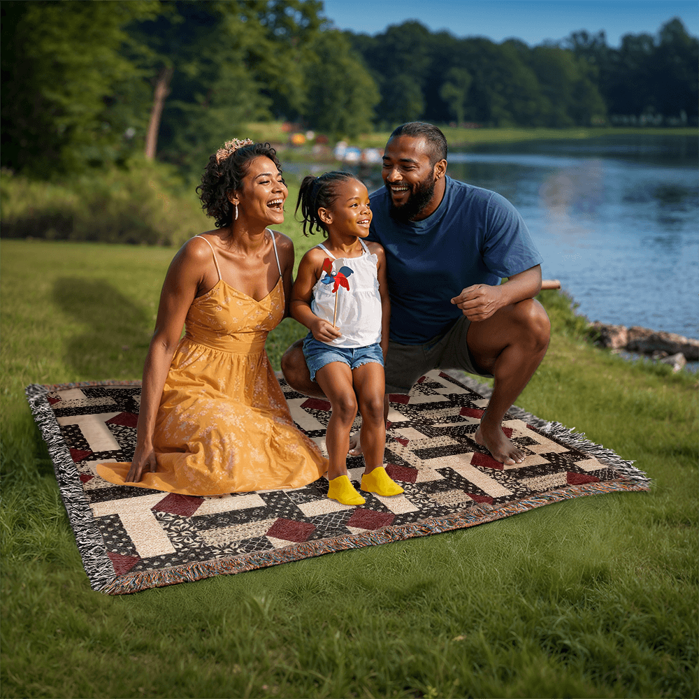 Heirloom woven blanket 1,920 x 1,600 x 3 to size ( landscape) blanket