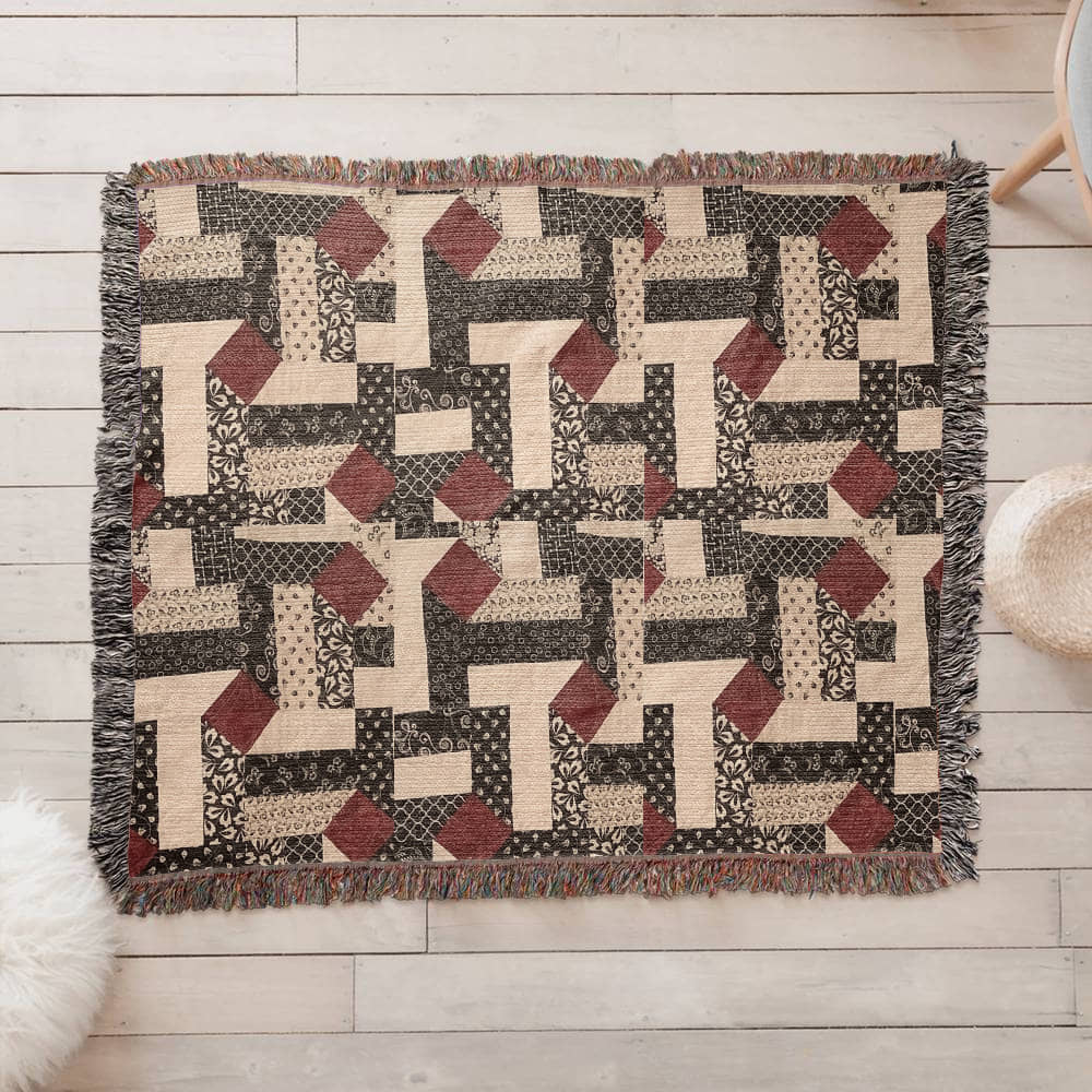Heirloom woven blanket 1,920 x 1,600 x 3 to size ( landscape) blanket