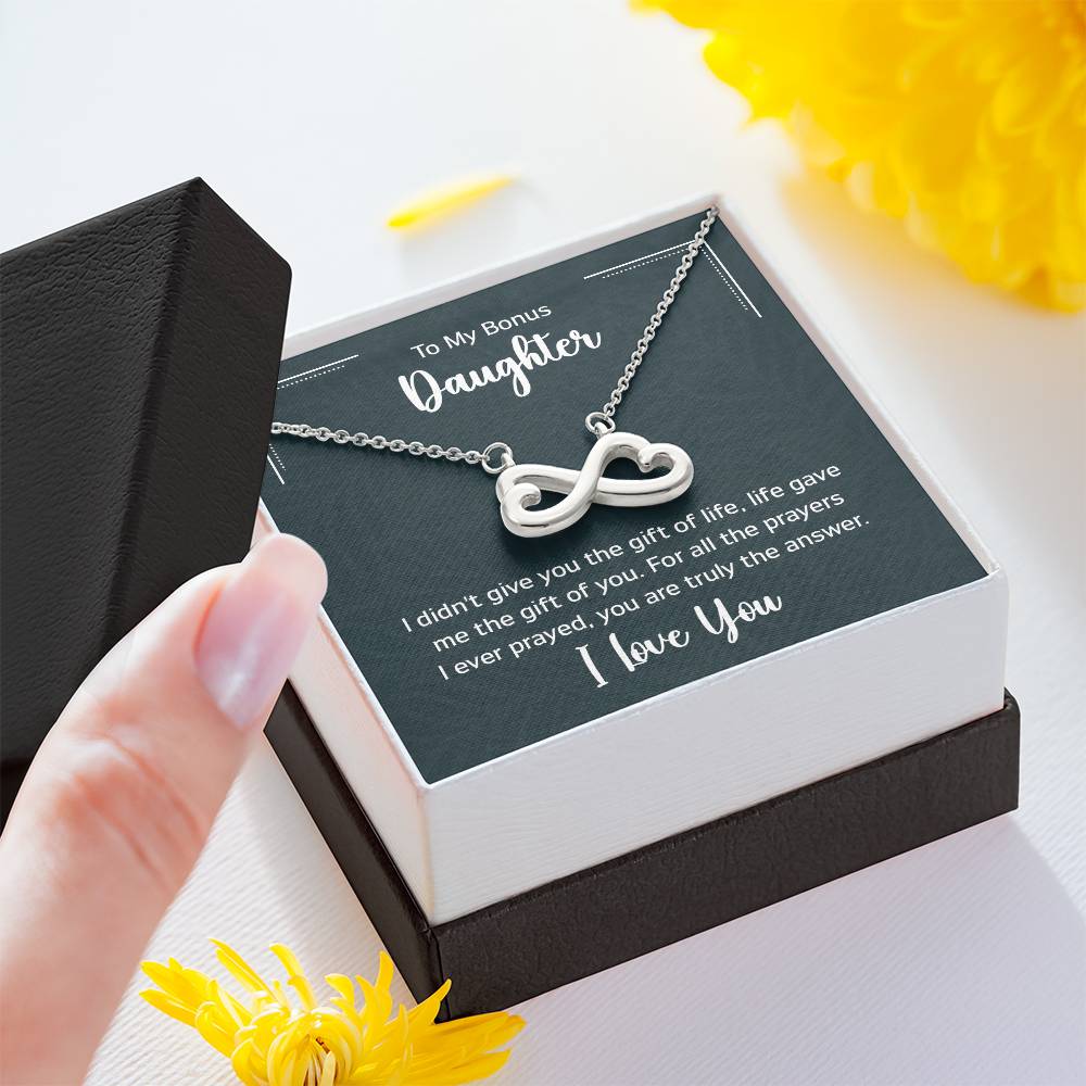 Express your affection with the Endless Love Necklace, showcasing a heart-shaped infinity symbol in 14k white gold or 18k yellow gold finish, polished to perfection, adjustable chain."