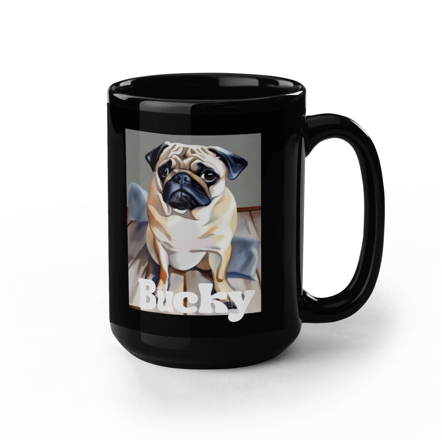 Bucky the Pug Dog Coffee Cup