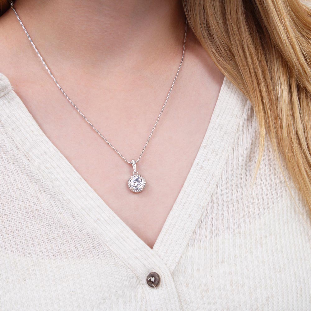 To My Beautiful Wife - Eternal Love Necklace, - Tell Her You Love Her