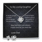 love knot necklace with matching earrings