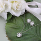 love knot necklace with matching earrings