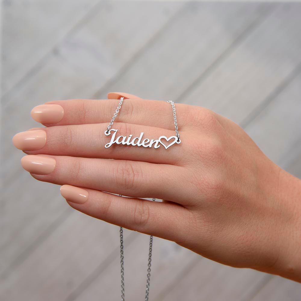 Show Your Loved One The Ultimate Love And Respect With A Name Necklace And Heart