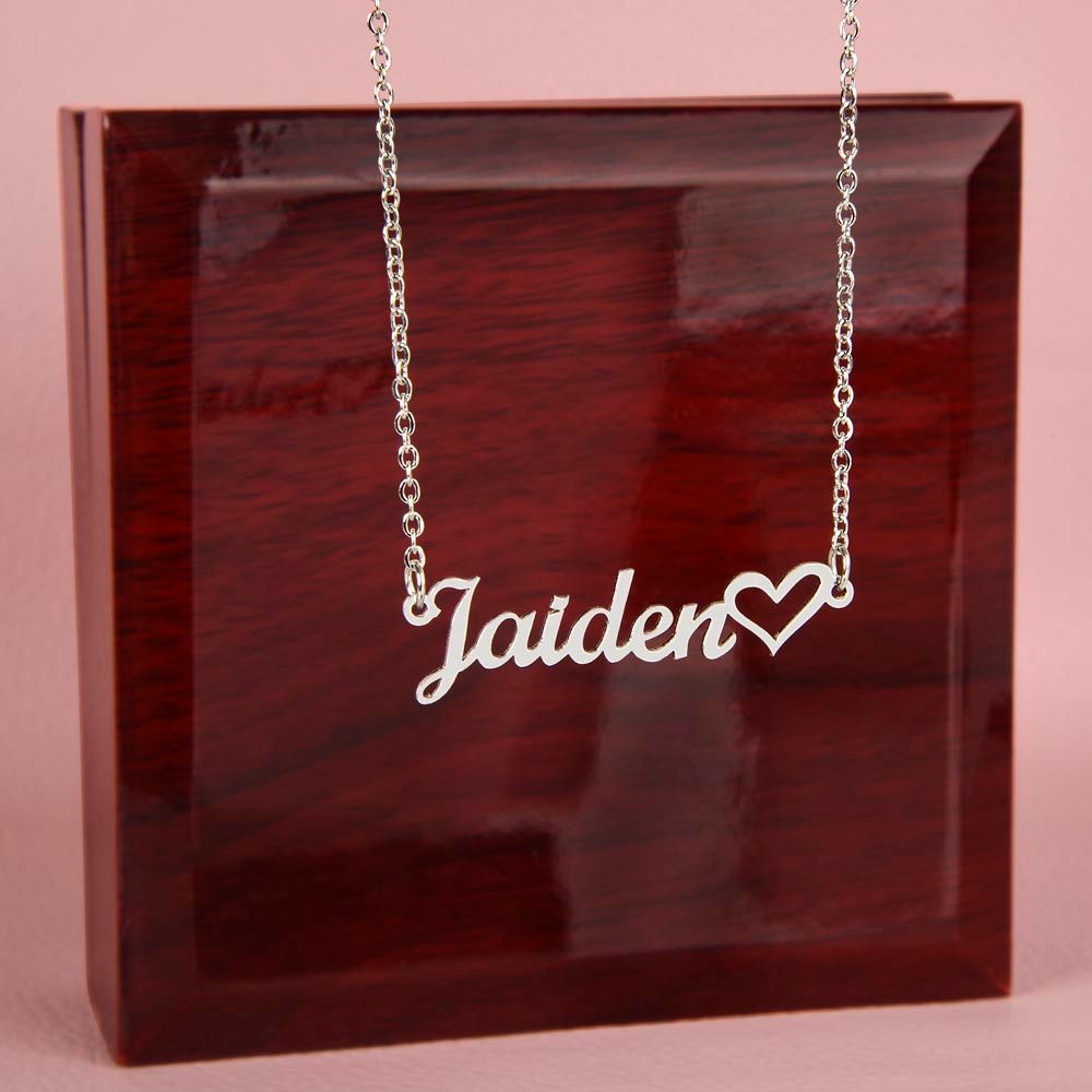 Show Your Loved One The Ultimate Love And Respect With A Name Necklace And Heart